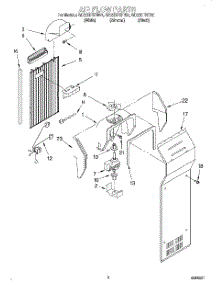 05 - Air Flow parts for Whirlpool Refrigerator GD22DFXFN01 from AppliancePartsPros.com