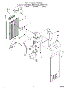 05 - Air Flow parts for Whirlpool Refrigerator ED22RFXFB01 from AppliancePartsPros.com