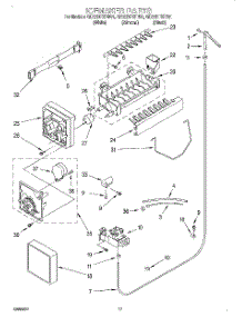 11 - Ice Maker parts for Whirlpool Refrigerator GD22DFXFW01 from AppliancePartsPros.com