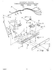 12 - Control parts for Whirlpool Refrigerator GD22DFXFW01 from AppliancePartsPros.com