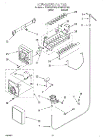 12 - Ice Maker, Optional parts for Whirlpool Refrigerator ED25PQXFW02 from AppliancePartsPros.com
