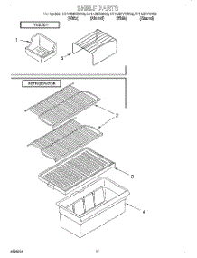 06 - Shelf parts for Whirlpool Refrigerator ET14JMYGN02 from AppliancePartsPros.com
