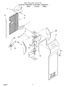 10 - Air Flow parts for Whirlpool Refrigerator GD25DFXFW01 from AppliancePartsPros.com
