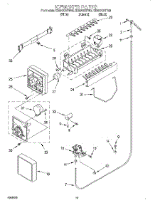 12 - Ice Maker, Optional parts for Whirlpool Refrigerator ED25CQXFB02 from AppliancePartsPros.com