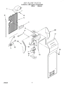 10 - Air Flow parts for Whirlpool Refrigerator ED25UQXGN01 from AppliancePartsPros.com