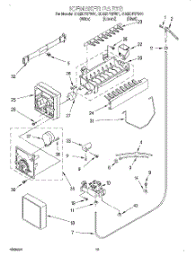 12 - Icemaker parts for Whirlpool Refrigerator GD25DFXFN01 from AppliancePartsPros.com