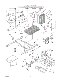 09 - Unit parts for Whirlpool Refrigerator ED20TQXFW01 from AppliancePartsPros.com