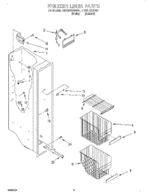 04 - Freezer Liner parts for Whirlpool Refrigerator ED22UQXGW01 from AppliancePartsPros.com