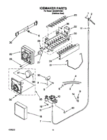 12 - Icemaker parts for Whirlpool Refrigerator GD25SFXHS01 from AppliancePartsPros.com