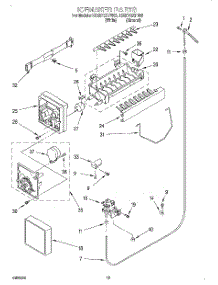 12 - Icemaker, Optional parts for Whirlpool Refrigerator ED25TQXFW03 from AppliancePartsPros.com