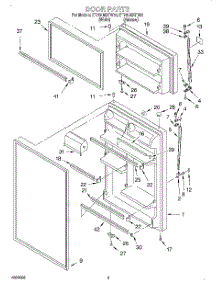 02 - Door parts for Whirlpool Refrigerator ET18NMXFN03 from AppliancePartsPros.com