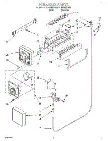 05 - Icemaker parts for Whirlpool Refrigerator ET18NMXFN03 from AppliancePartsPros.com