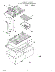 05 - Shelf, Lit / Optional parts for Whirlpool Refrigerator ET21NKXGN01 from AppliancePartsPros.com
