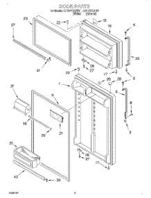 02 - Door parts for Whirlpool Refrigerator ET21PKXGN01 from AppliancePartsPros.com