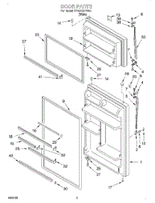 02 - Door parts for Whirlpool Refrigerator ET18SCRFW03 from AppliancePartsPros.com