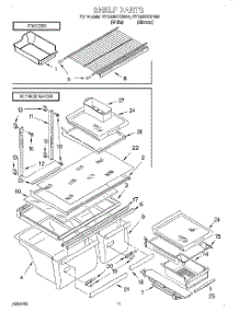 06 - Shelf, Lit / Optional parts for Whirlpool Refrigerator ET18UMXGN02 from AppliancePartsPros.com