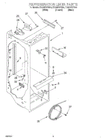 02 - Refrigerator Liner parts for Whirlpool Refrigerator ED25RFXFN00 from AppliancePartsPros.com