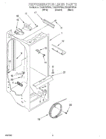 02 - Refrigerator Liner parts for Whirlpool Refrigerator ED22RFXFW00 from AppliancePartsPros.com