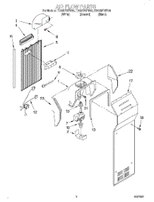 05 - Air Flow parts for Whirlpool Refrigerator ED22RFXFW00 from AppliancePartsPros.com