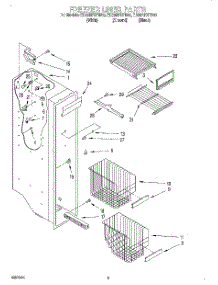 04 - Freezer Liner parts for Whirlpool Refrigerator ED25RFXFN00 from AppliancePartsPros.com