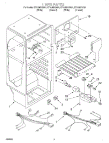 03 - Liner, Lit / Optional parts for Whirlpool Refrigerator ET14JMYGN01 from AppliancePartsPros.com