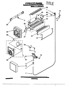 Icemaker parts for Whirlpool Refrigerator ET18NMFW03 from AppliancePartsPros.com