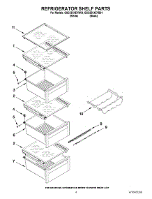03 - Refrigerator Shelf Parts parts for Whirlpool Refrigerator GSC25C4EYB01 from AppliancePartsPros.com