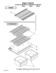 05 - Shelf Parts parts for Whirlpool Refrigerator W4TXNWFWB01 from AppliancePartsPros.com