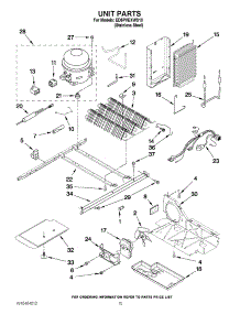 09 - Unit Parts parts for Whirlpool Refrigerator ED5PVEXWS10 from AppliancePartsPros.com