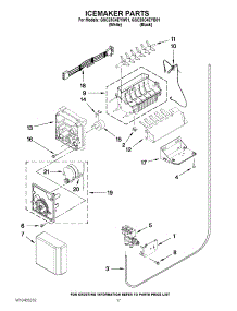 10 - Icemaker Parts parts for Whirlpool Refrigerator GSC25C4EYW01 from AppliancePartsPros.com