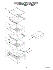 03 - Refrigerator Liner Parts parts for Whirlpool Refrigerator GSC25C5EYW01 from AppliancePartsPros.com