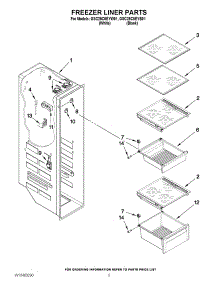04 - Freezer Liner Parts parts for Whirlpool Refrigerator GSC25C5EYB01 from AppliancePartsPros.com