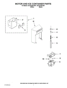 05 - Motor And Ice Container Parts parts for Whirlpool Refrigerator GSC25C5EYB01 from AppliancePartsPros.com
