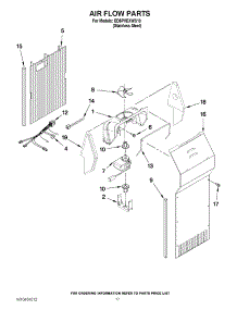 10 - Air Flow Parts parts for Whirlpool Refrigerator ED5PVEXWS10 from AppliancePartsPros.com