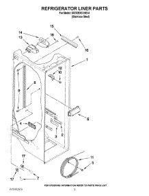 02 - Refrigerator Liner Parts parts for Whirlpool Refrigerator 6GD25DCXHS14 from AppliancePartsPros.com