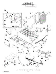 09 - Unit Parts parts for Whirlpool Refrigerator 7GSC22C6XY01 from AppliancePartsPros.com