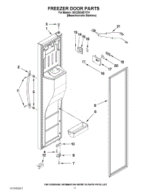 07 - Freezer Door Parts parts for Whirlpool Refrigerator GSC25C4EYY01 from AppliancePartsPros.com