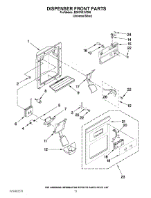 08 - Dispenser Front Parts parts for Whirlpool Refrigerator ED5GVEXVD06 from AppliancePartsPros.com