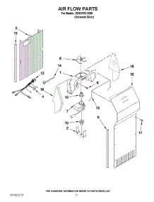 10 - Air Flow Parts parts for Whirlpool Refrigerator ED5GVEXVD06 from AppliancePartsPros.com