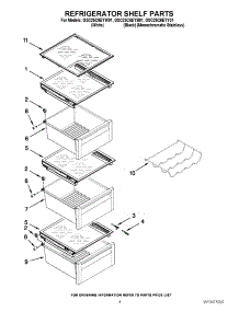 03 - Refrigerator Shelf Parts parts for Whirlpool Refrigerator GSC25C6EYY01 from AppliancePartsPros.com