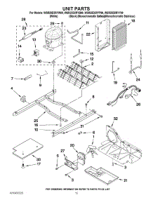 09 - Unit Parts parts for Whirlpool Refrigerator WSR25D2RYF00 from AppliancePartsPros.com