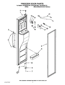 07 - Freezer Door Parts parts for Whirlpool Refrigerator GSC25C6EYY01 from AppliancePartsPros.com