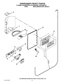 08 - Dispenser Front Parts parts for Whirlpool Refrigerator GSC25C6EYY01 from AppliancePartsPros.com