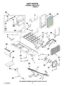 09 - Unit Parts parts for Whirlpool Refrigerator 7WSC21C4XY01 from AppliancePartsPros.com