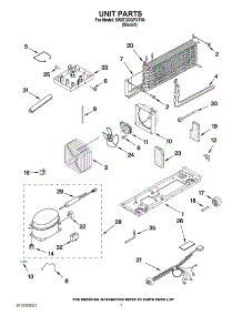 04 - Unit Parts parts for Whirlpool Refrigerator 8W8TXDGFXT00 from AppliancePartsPros.com