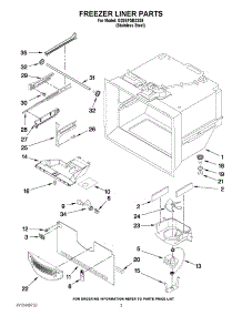 02 - Freezer Liner Parts parts for Whirlpool Refrigerator G25EFSB23S9 from AppliancePartsPros.com
