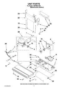 09 - Unit Parts parts for Whirlpool Refrigerator GI6FDRXXY05 from AppliancePartsPros.com