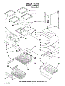 06 - Shelf Parts parts for Whirlpool Refrigerator G25EFSB23S9 from AppliancePartsPros.com
