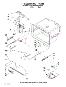 06 - Freezer Liner Parts parts for Whirlpool Refrigerator GI6FDRXXB06 from AppliancePartsPros.com