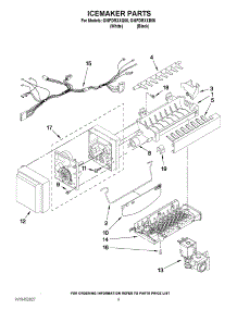 05 - Icemaker Parts parts for Whirlpool Refrigerator GI6FDRXXQ05 from AppliancePartsPros.com